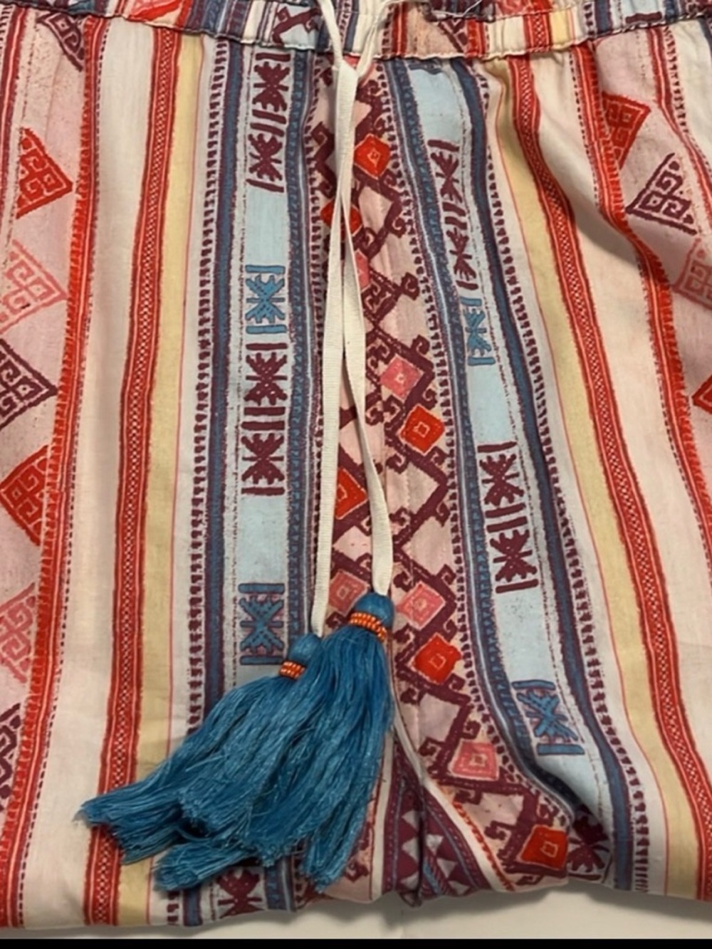 Sundance Jesenia Boho/Festival Light Weight Track Pants. Size Small